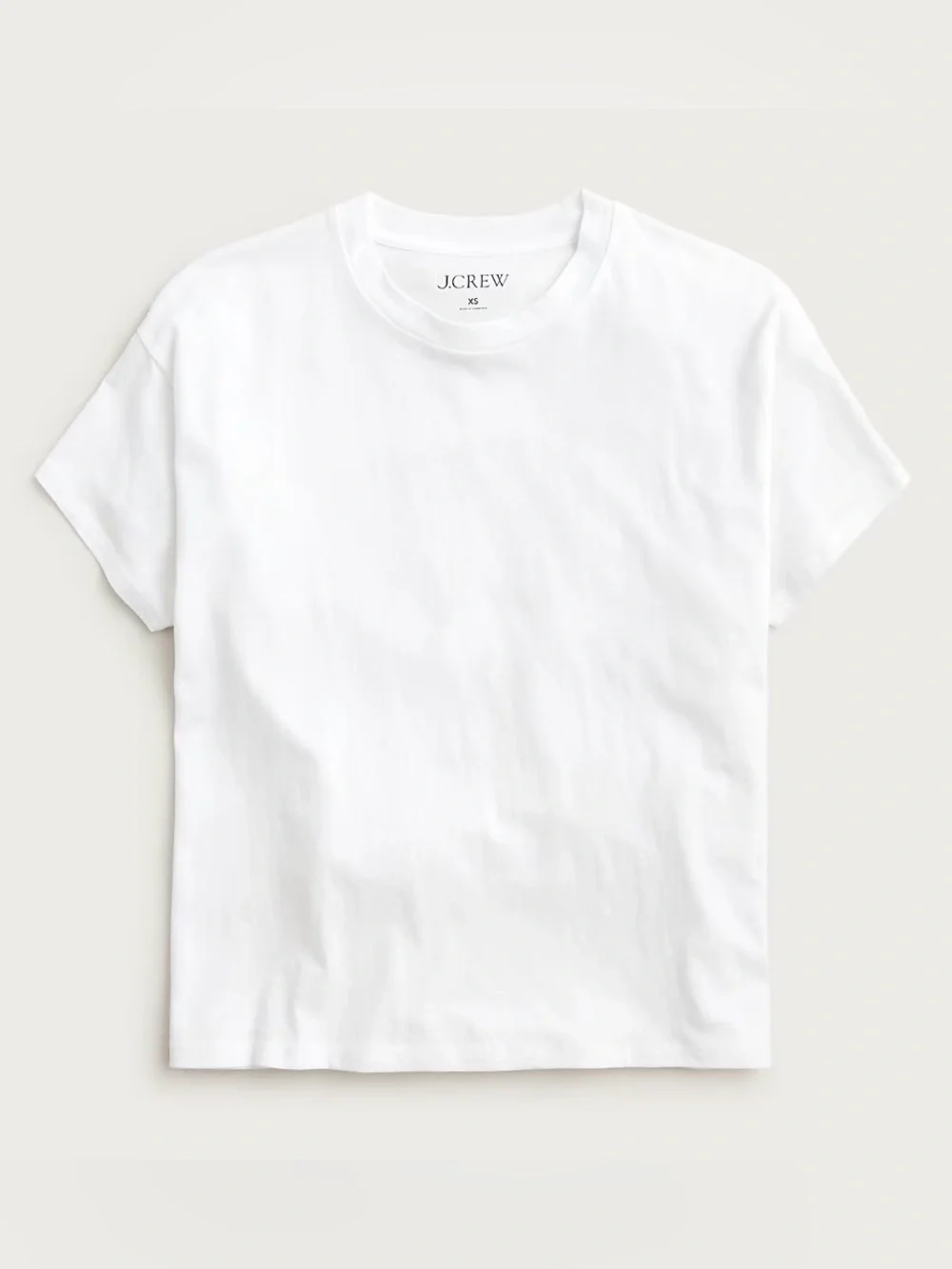 New! J.Crew Feather jersey cropped T-shirt